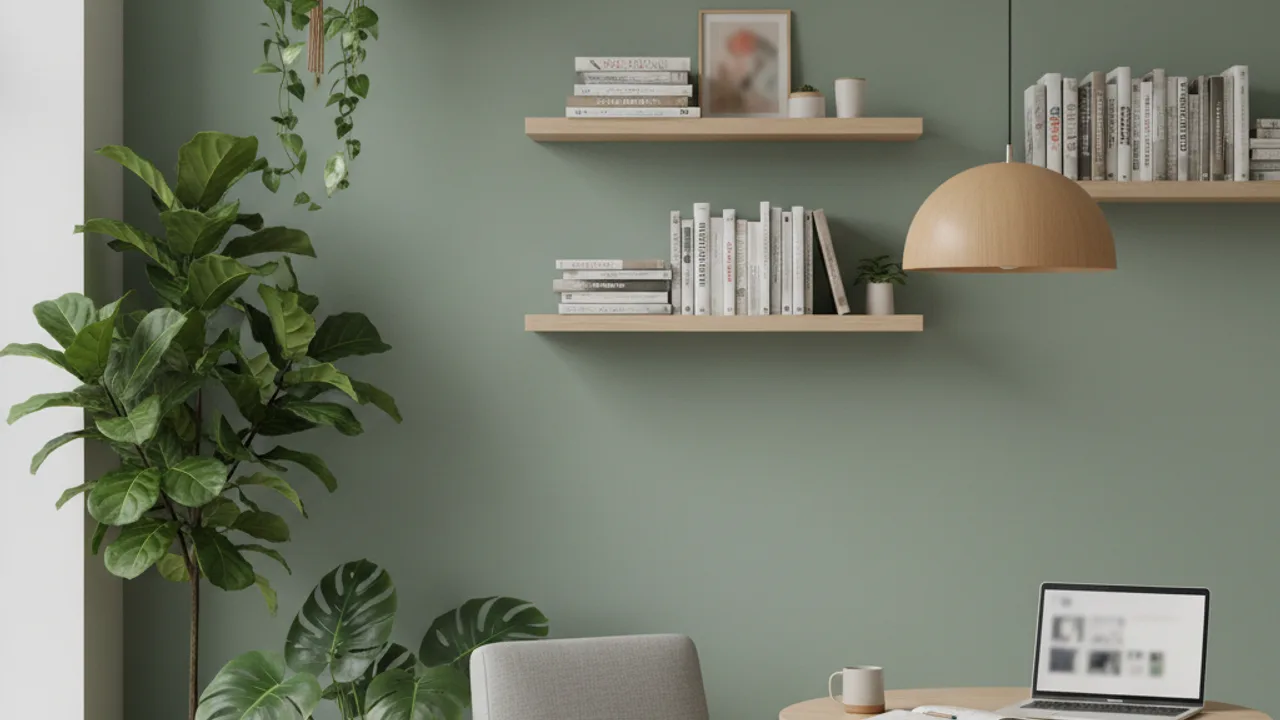 Plantes, couleurs apaisantes et décoration soignée dans les locaux