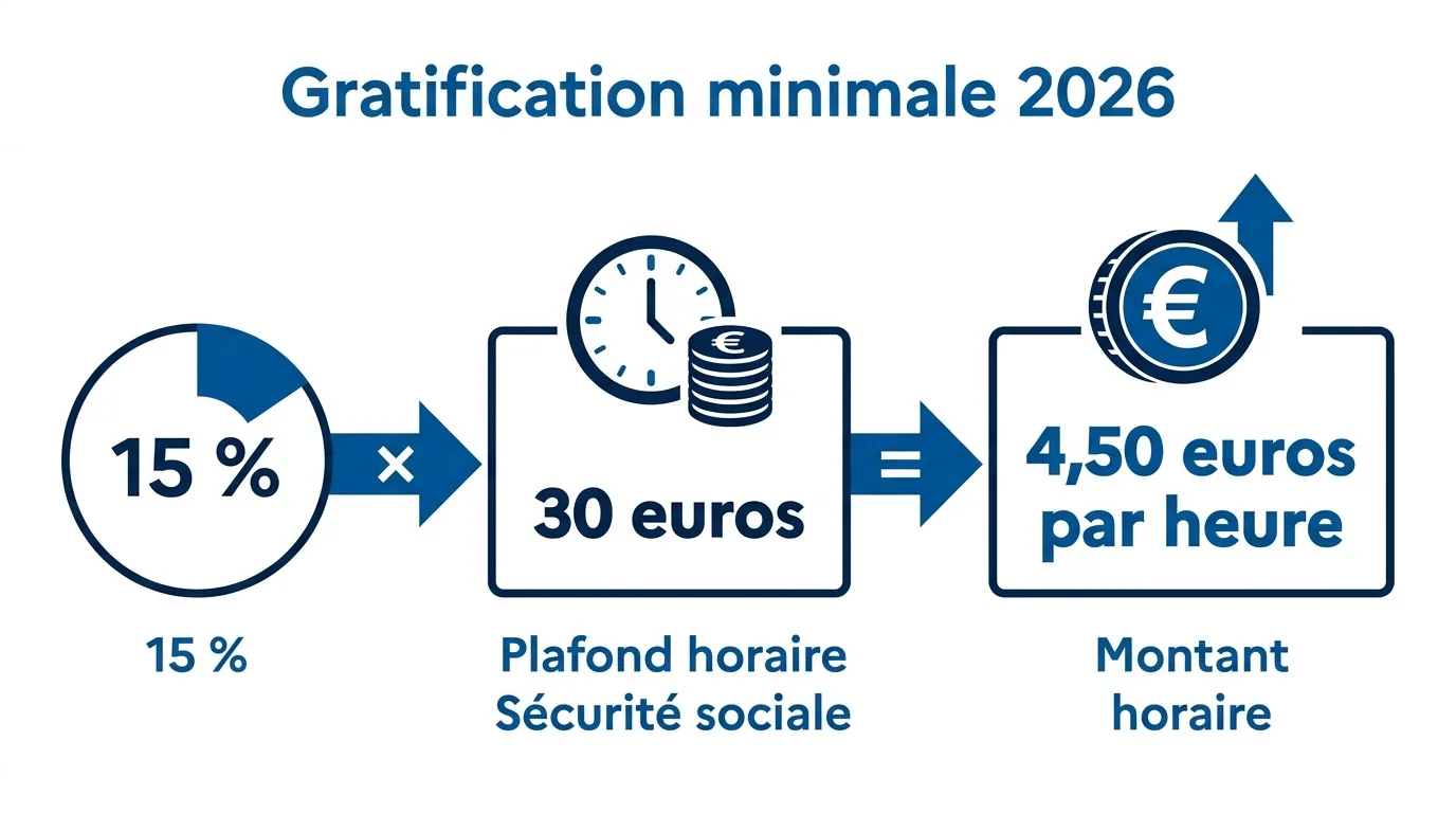 Calcul de la gratification minimale 2026